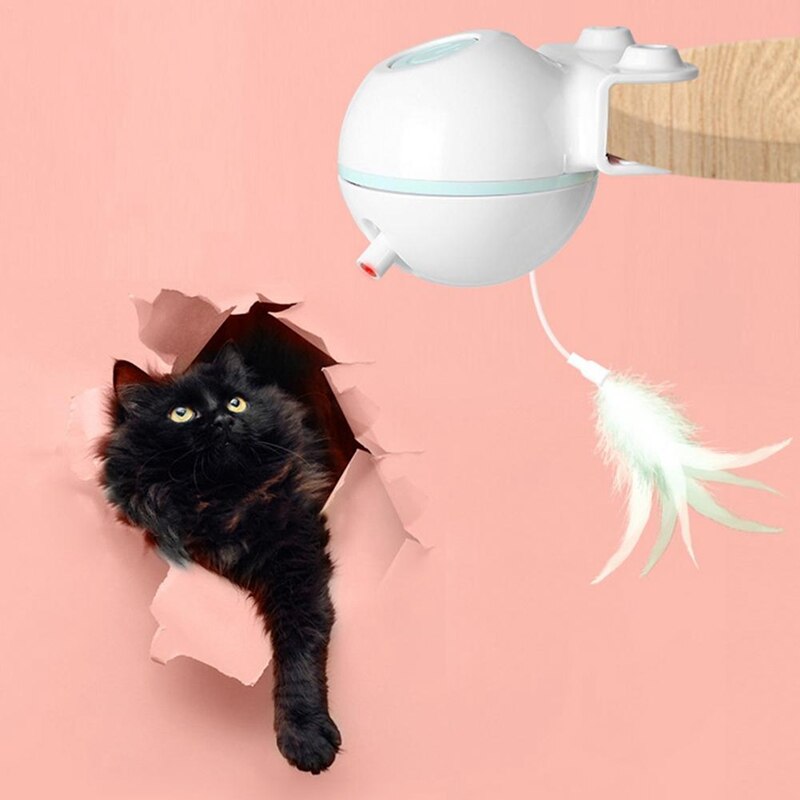 Self-Activating Feather & Laser Cat Toy