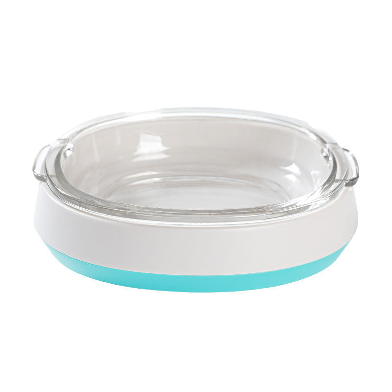Transparent Dome Cat Bowl Set