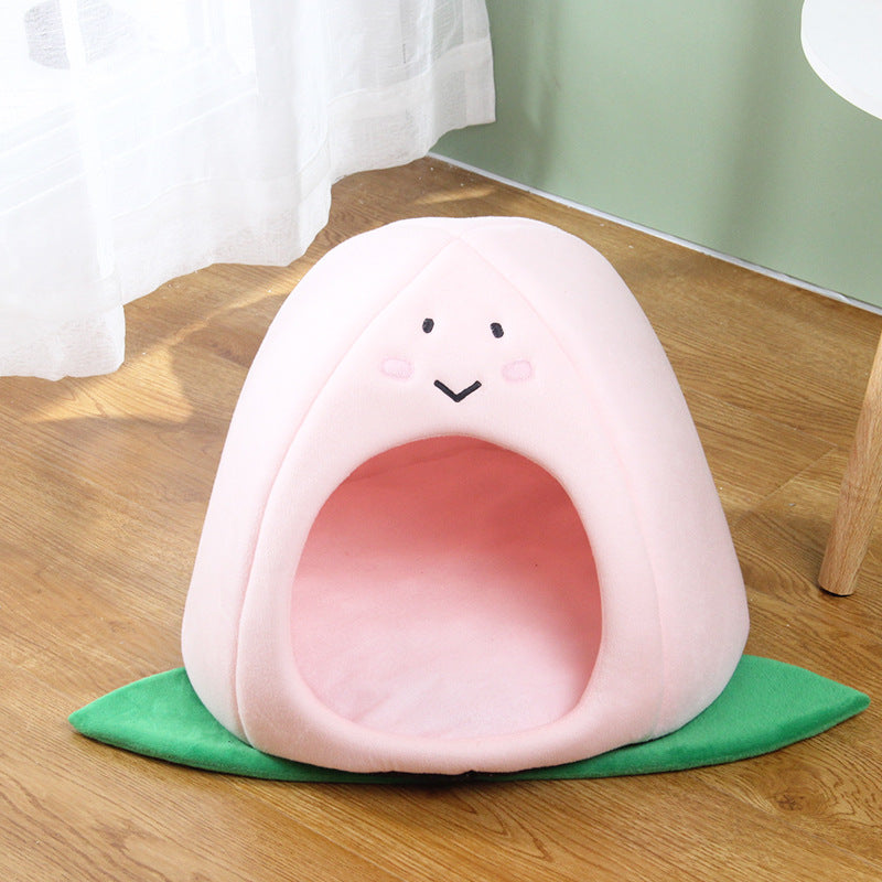 Cute Happy Dumpling Cat Nest