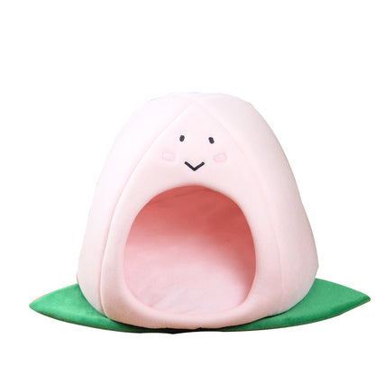Cute Happy Dumpling Cat Nest