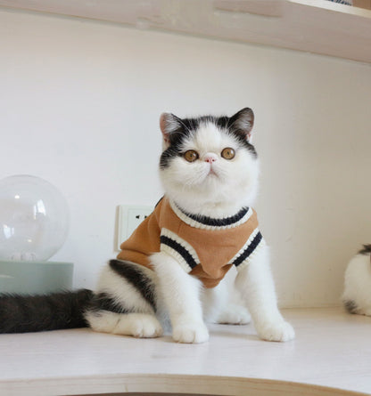 Boarding School Cat Sweater Vest