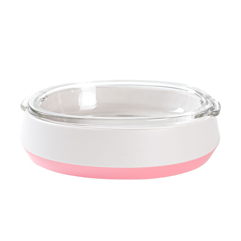 Transparent Dome Cat Bowl Set