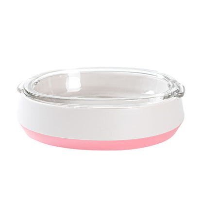 Transparent Dome Cat Bowl Set