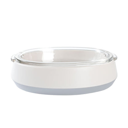 Transparent Dome Cat Bowl Set