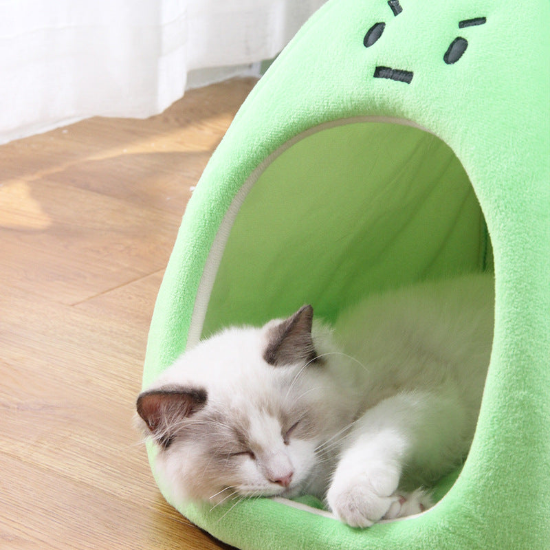 Cute Happy Dumpling Cat Nest