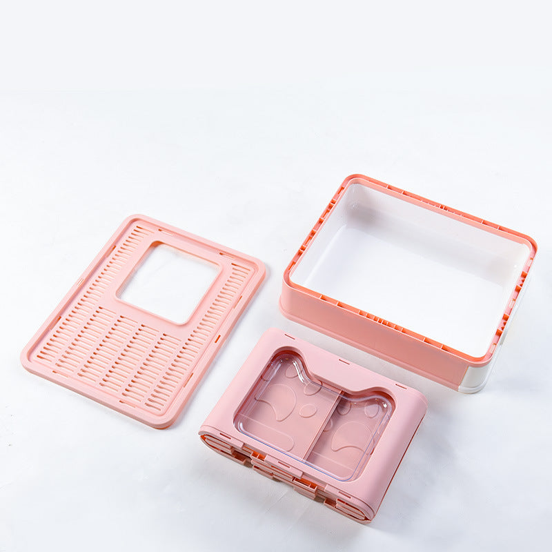 Fully Enclosed Cube-Shaped Litter Box